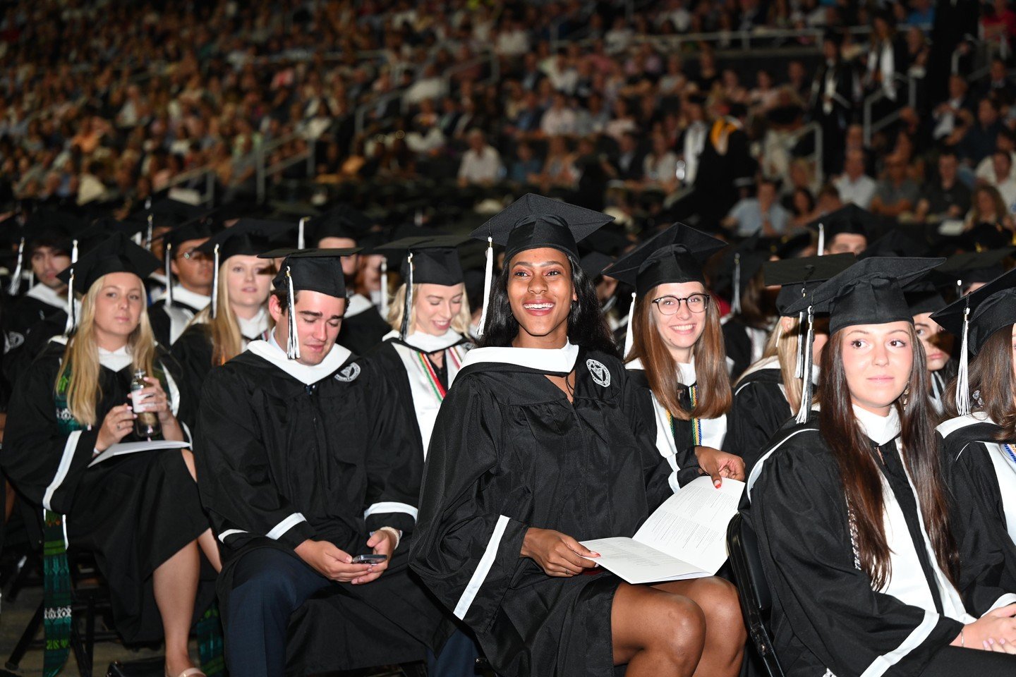Providence College graduate and undergraduate students celebrate the culmination of years of hard work at the 104th commencement exercises.